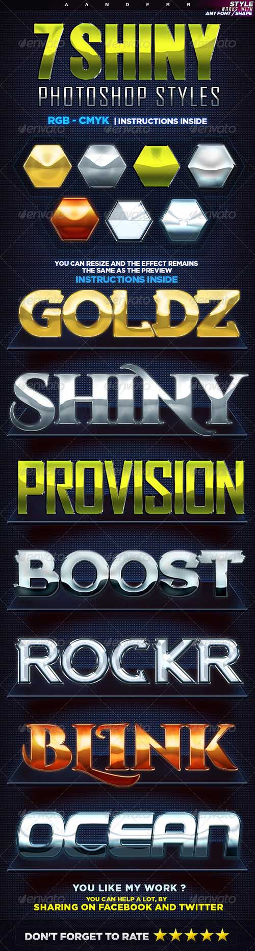 7 Shiny Photoshop Styles 8558653