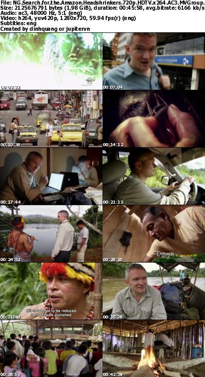 National Geographic - Search for the Amazon Headshrinkers (2009) HDTV 720p AC3 x264 - MVGroup