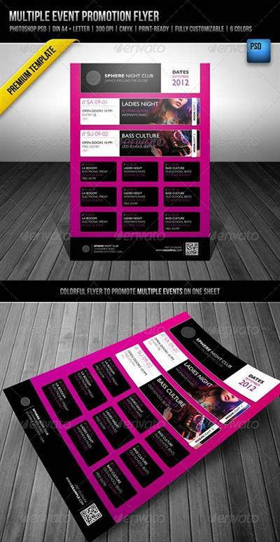 GraphicRiver Multiple Event Promotion Flyer