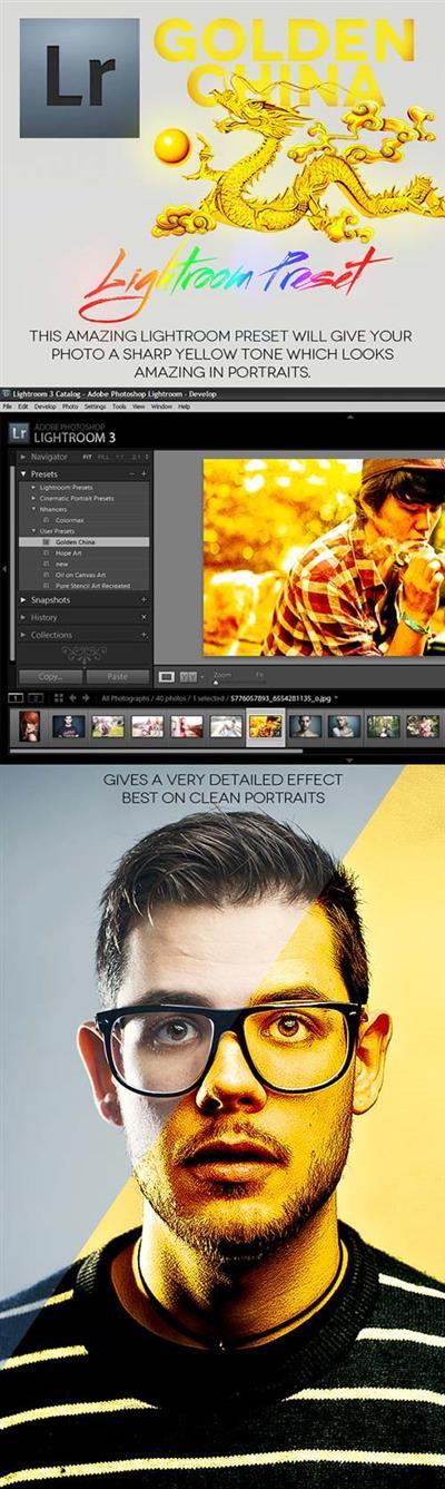 GraphicRiver Golden China Lightroom Preset