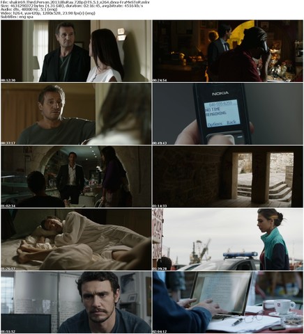 Third Person (2013) BluRay 720p DTS 5.1 x264 dxva-FraMeSToR Third Person (2013) BluRay 720p DTS 5.1 x264 dxva-FraMeSToR