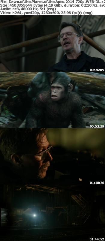 Dawn of the Planet of the Apes (2014) 720p WEB-DL x264 AC3-EVO