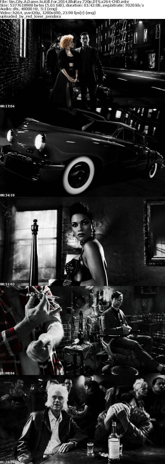 Sin City A Dame to Kill For 2014 BluRay 720p DTS x264-CHD