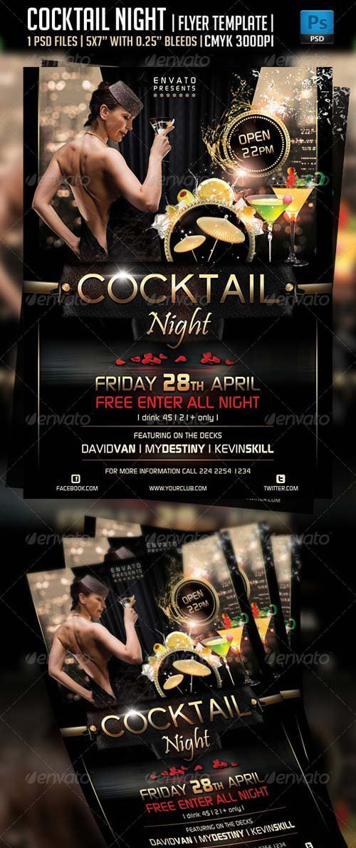 Cocktail Night Flyer Template