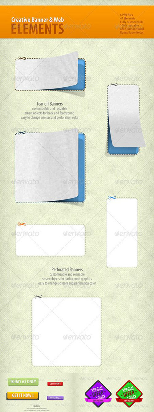 Creative Banner And Web Elements