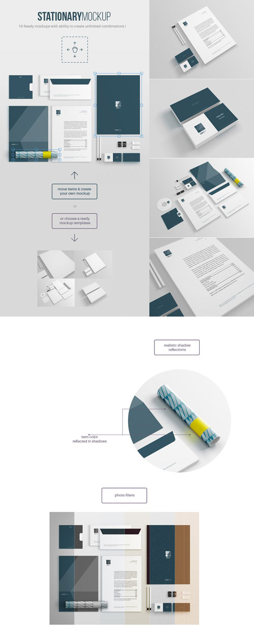 Free Stationery Mockup PSD