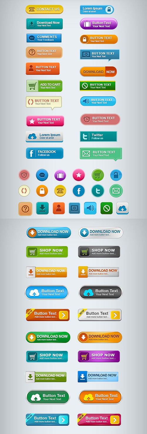 PSD Web Buttons Set
