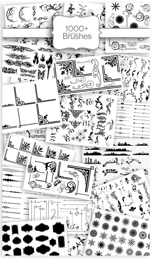 1000 Photoshop brushes