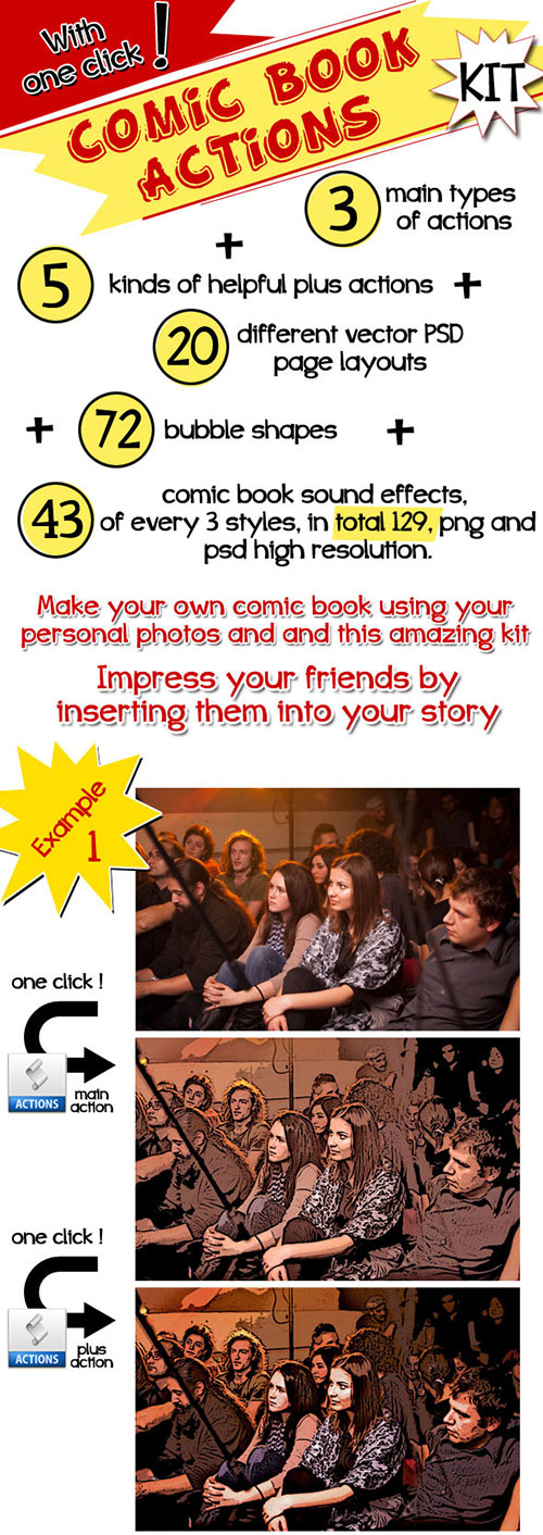 Comic Book Actions Kit