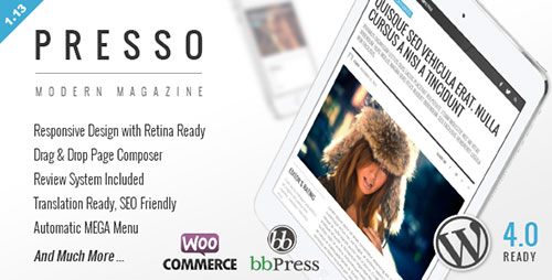 PRESSO - Clean & Modern Magazine Theme 