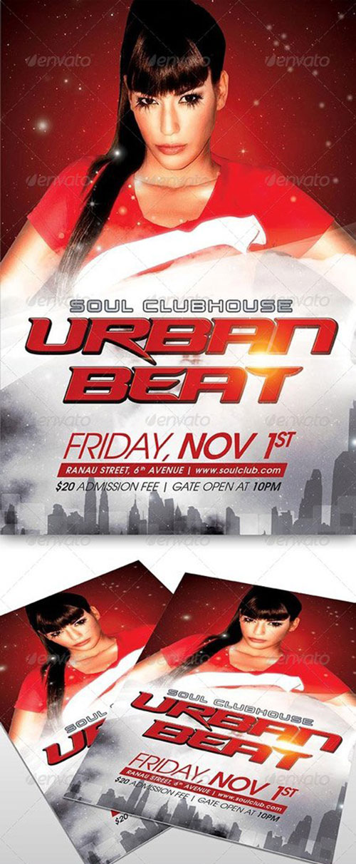 Urban Beat Party Flyer
