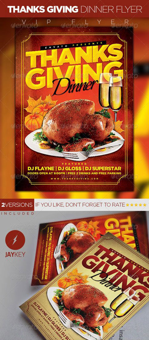 Thanksgiving Dinner Flyer