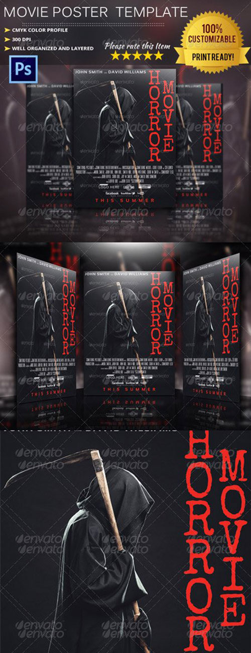 Horror Movie Poster Template