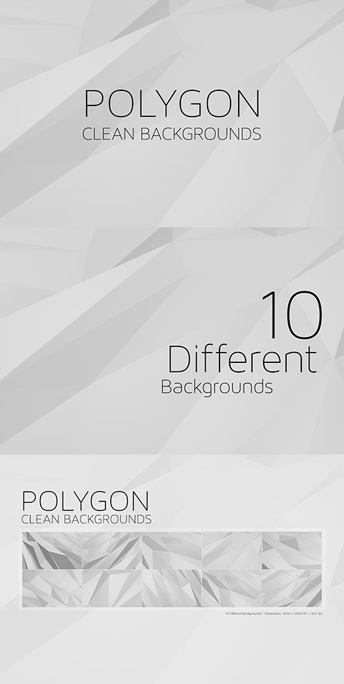 3D Polygon Clean Backgrounds