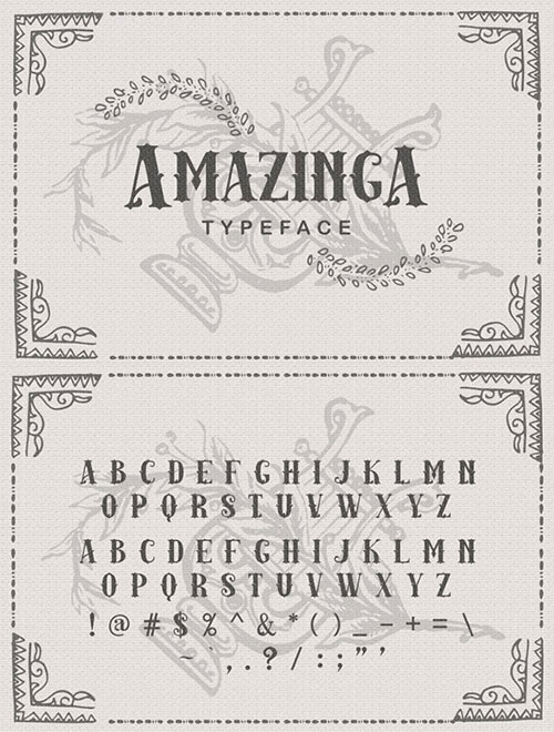 Amazinga Typeface