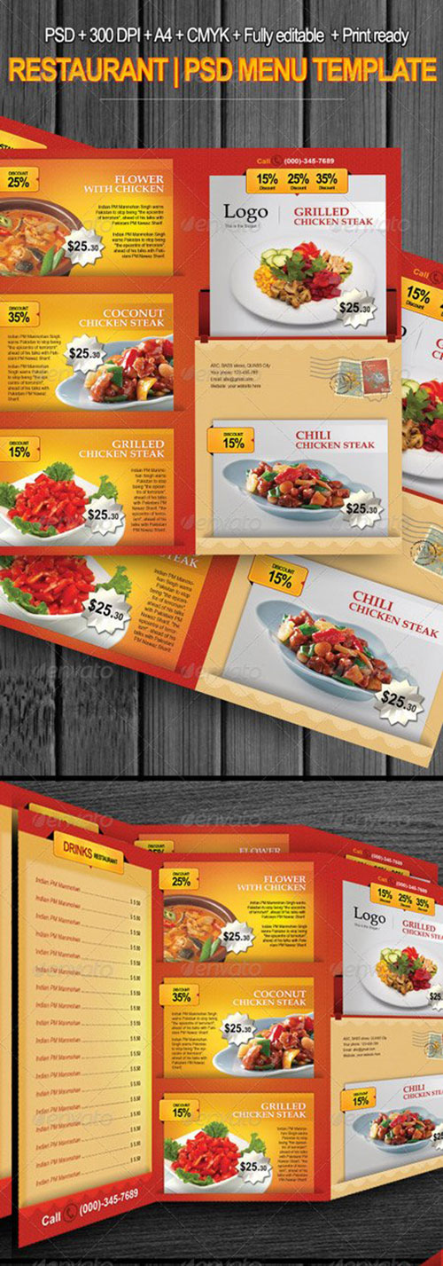 Menu Restaurant 1 Menu Restaurant 1