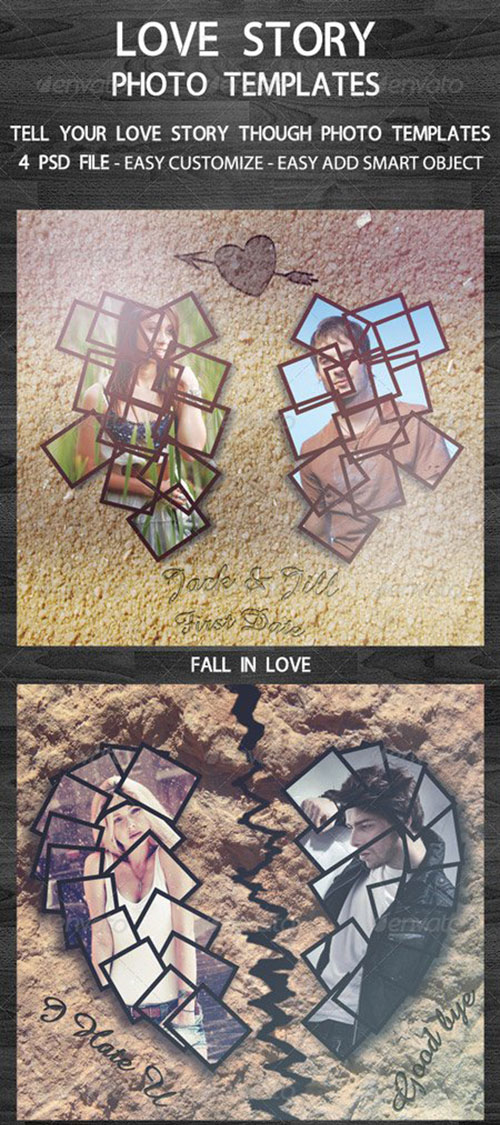 Love Story Photo Template Love Story Photo Template