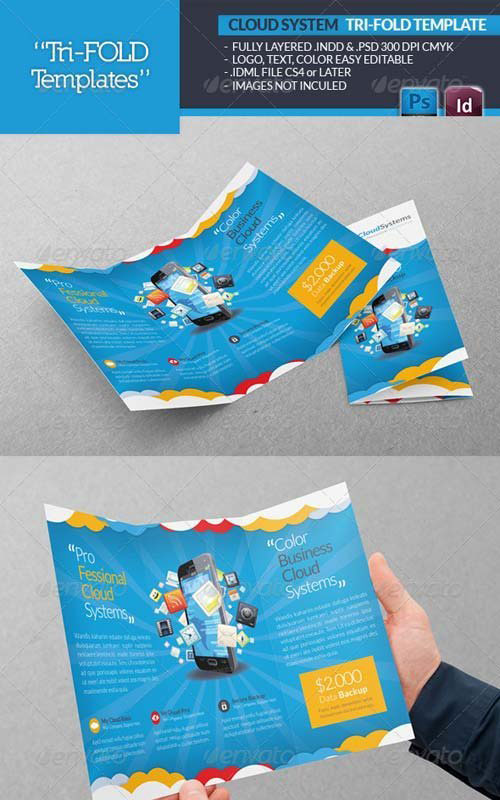 Cloud Systems Tri-Fold Template