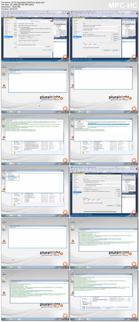 Pluralsight - ClickOnce Deployment Fundamentals