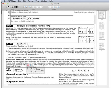 PDF Signer 1.5.0 Mac OS X