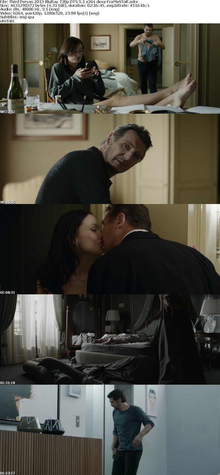 Third Person 2013 BluRay 720p DTS 5 1 x264 dxva-FraMeSToR