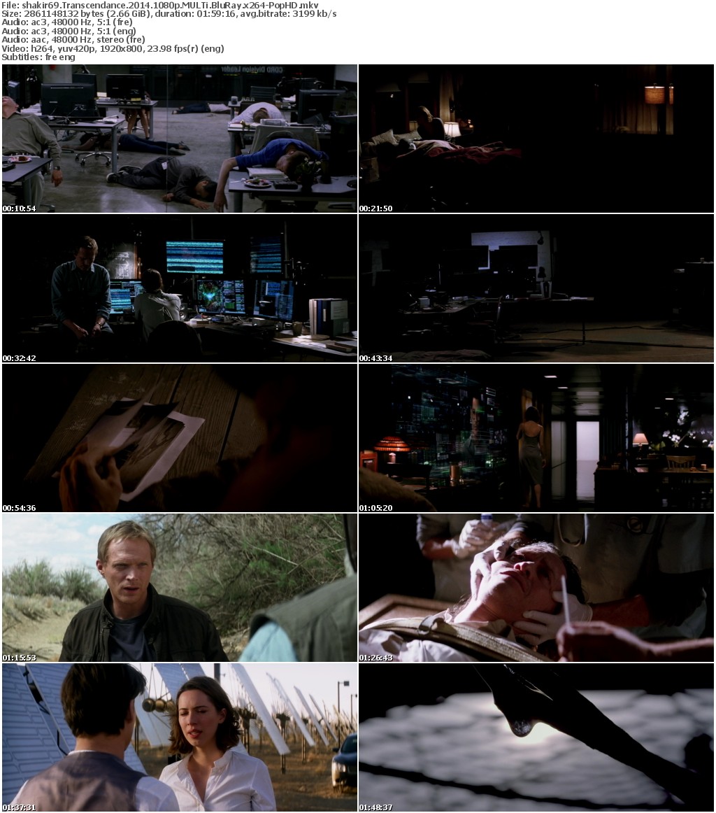 Transcendance (2014) 1080p MULTi BluRay x264-PopHD