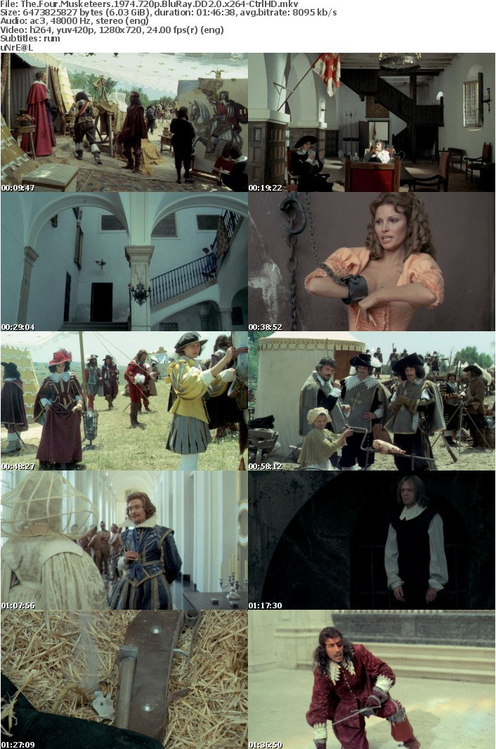 The Four Musketeers 1974 720p BluRay DD2 0 x264-CtrlHD