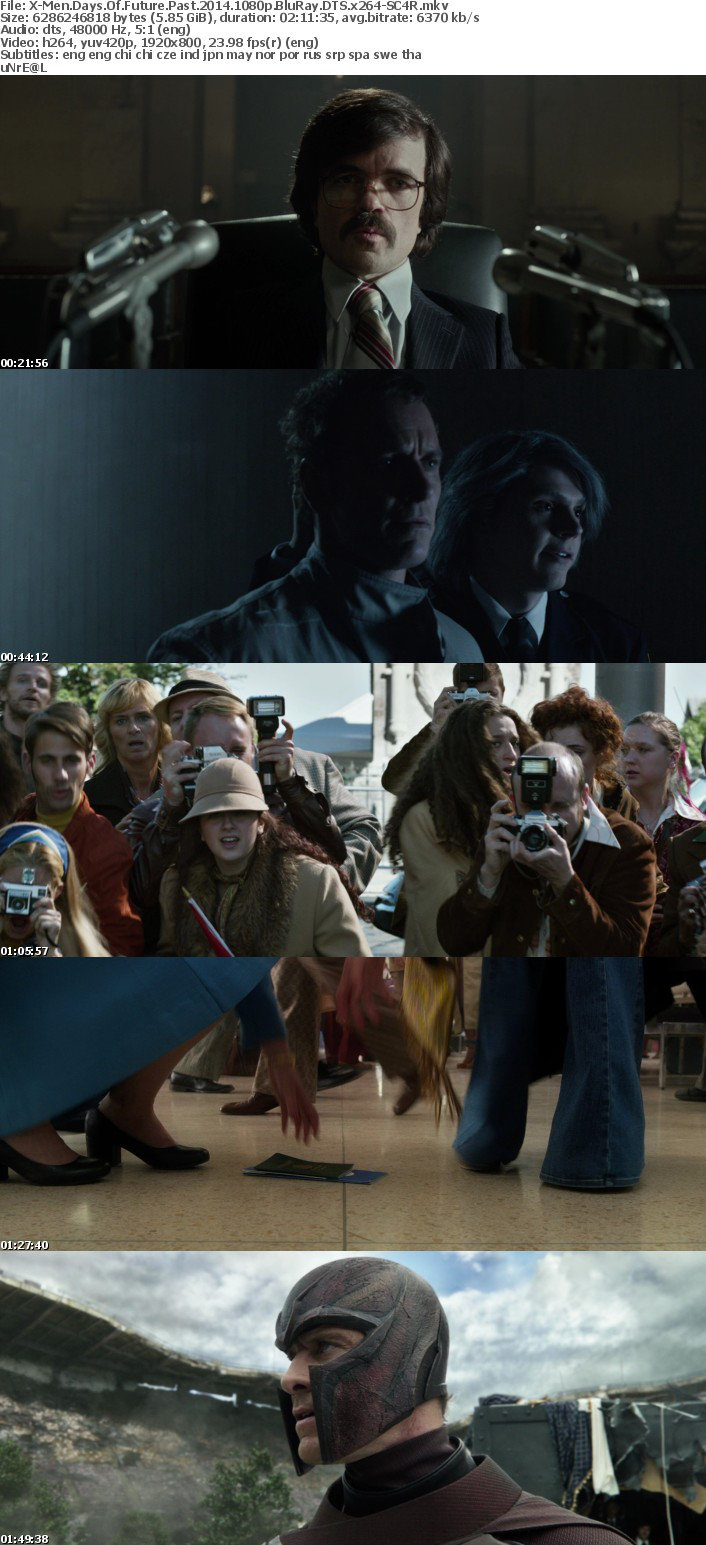 X-Men Days Of Future Past 2014 1080p BluRay DTS x264-SC4R X-Men Days Of Future Past 2014 1080p BluRay DTS x264-SC4R