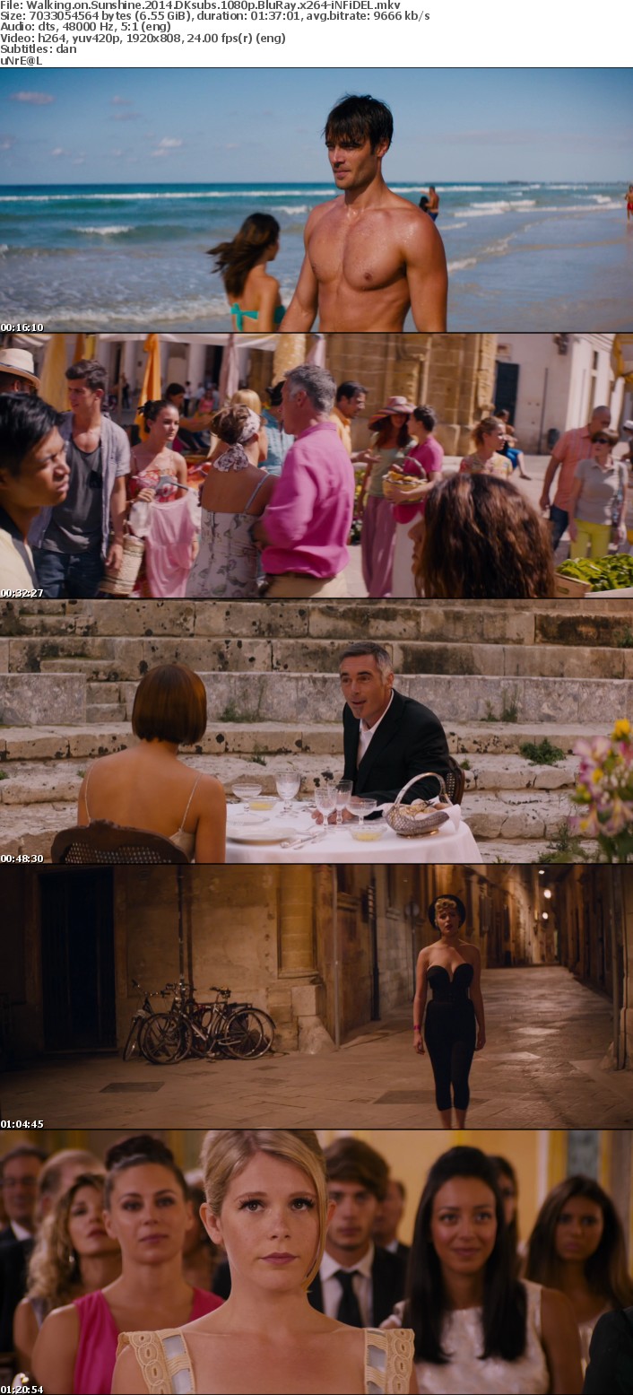 Walking on Sunshine 2014 DKsubs 1080p BluRay x264-iNFiDEL