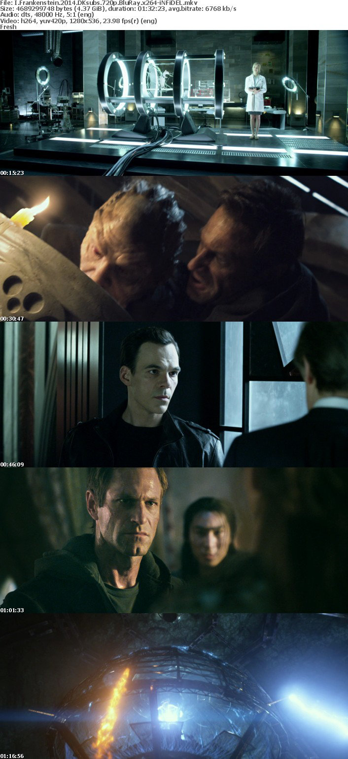 I  Frankenstein 2014 DKsubs 720p BluRay x264-iNFiDEL