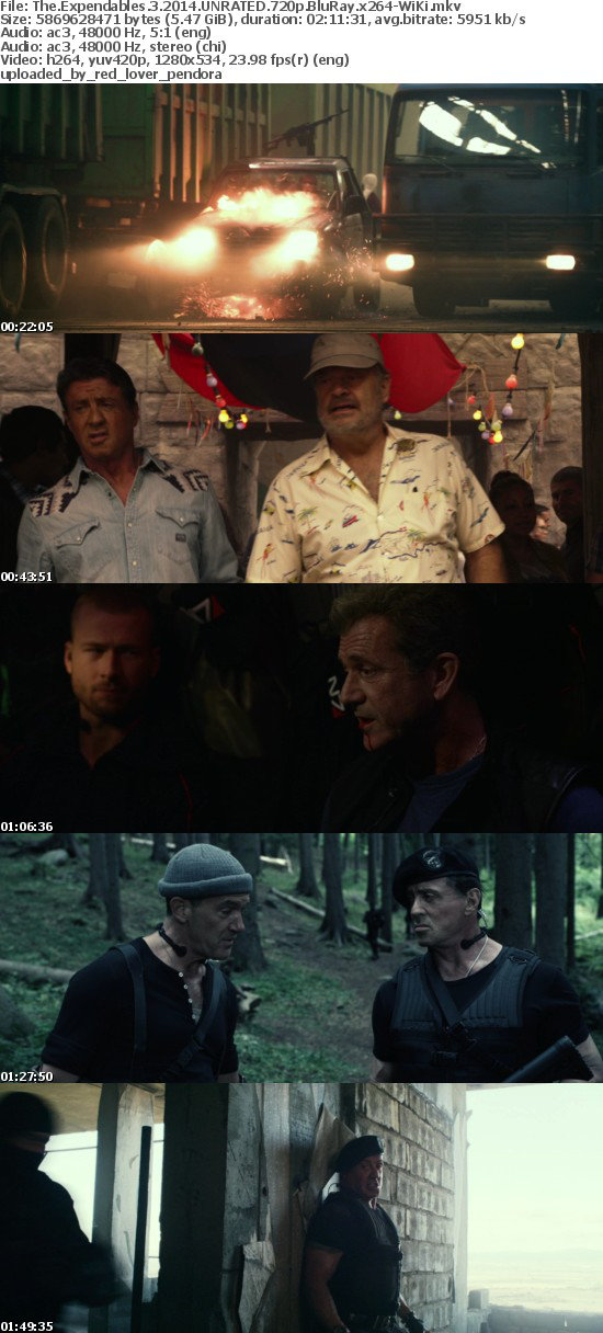 The Expendables 3 2014 UNRATED 720p BluRay x264-WiKi