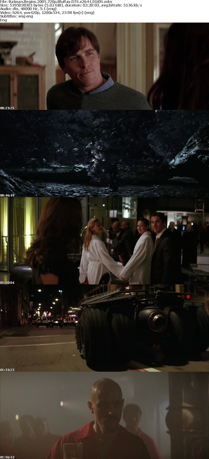 Batman Begins 2005 720p BluRay DTS x264-LEGi0N